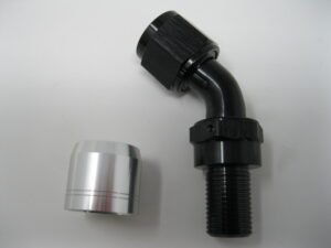 HOSE ENDS FOR KR HOSE ONLY INCLUDE COLLARS – 45 deg